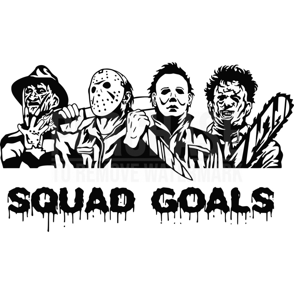 Horror Movie SquadGoals SVG Halloween SVG