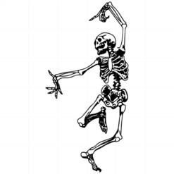 Skeleton Dancing SVG