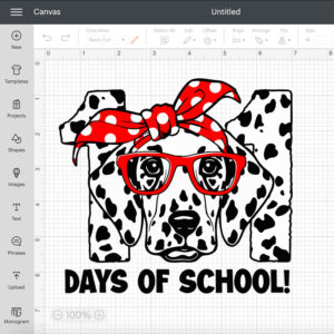 101 days of school dalmatian dog svg school svg 1