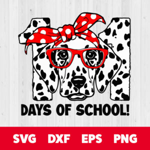 101 days of school dalmatian dog svg school svg