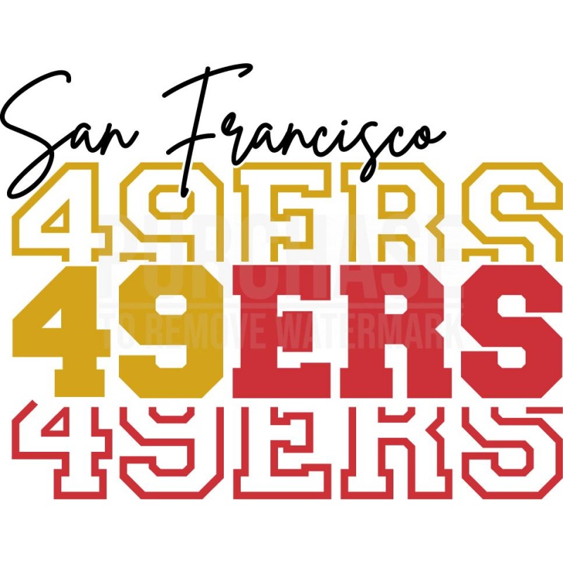 San Francisco 49ers SVG • NFL Football Team TShirt Design SVG Cut