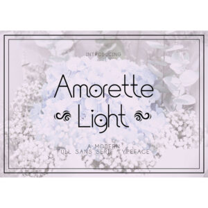 Amorette Light Font 2