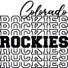 Colorado Rockies SVG • MLB Baseball Team T-shirt Design SVG Cut Files Cricut