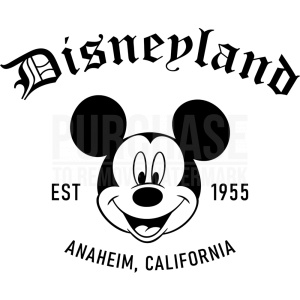 Disneyland Est 1955 Mickey Svg, Vintage Disneyland Svg
