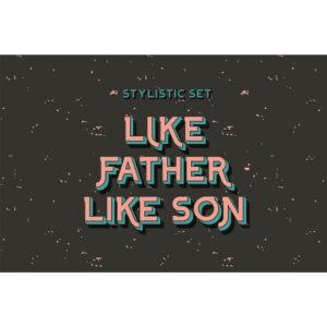 Father and Son Font 3