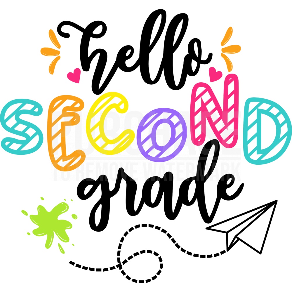 Hello Second Grade SVG • First Day Of School SVG Cut, 54% OFF