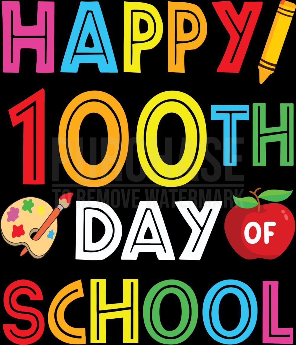 Happy 100th Day of School SVG, School SVG