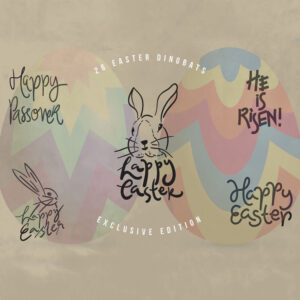 Happy Easter Dingbats Font 1
