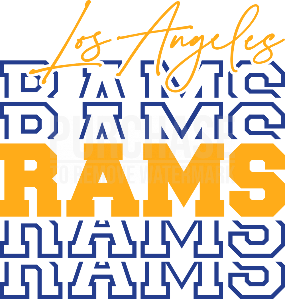 Los Angeles Rams SVG • NFL Football Team T-shirt Retro Design SVG Cut Files  Cricut