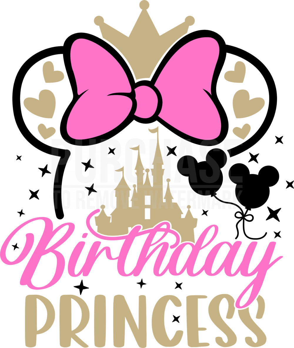 Minnie Mouse Birthday Princess Svg, Birthday Princess SVG, Magic Mouse Svg