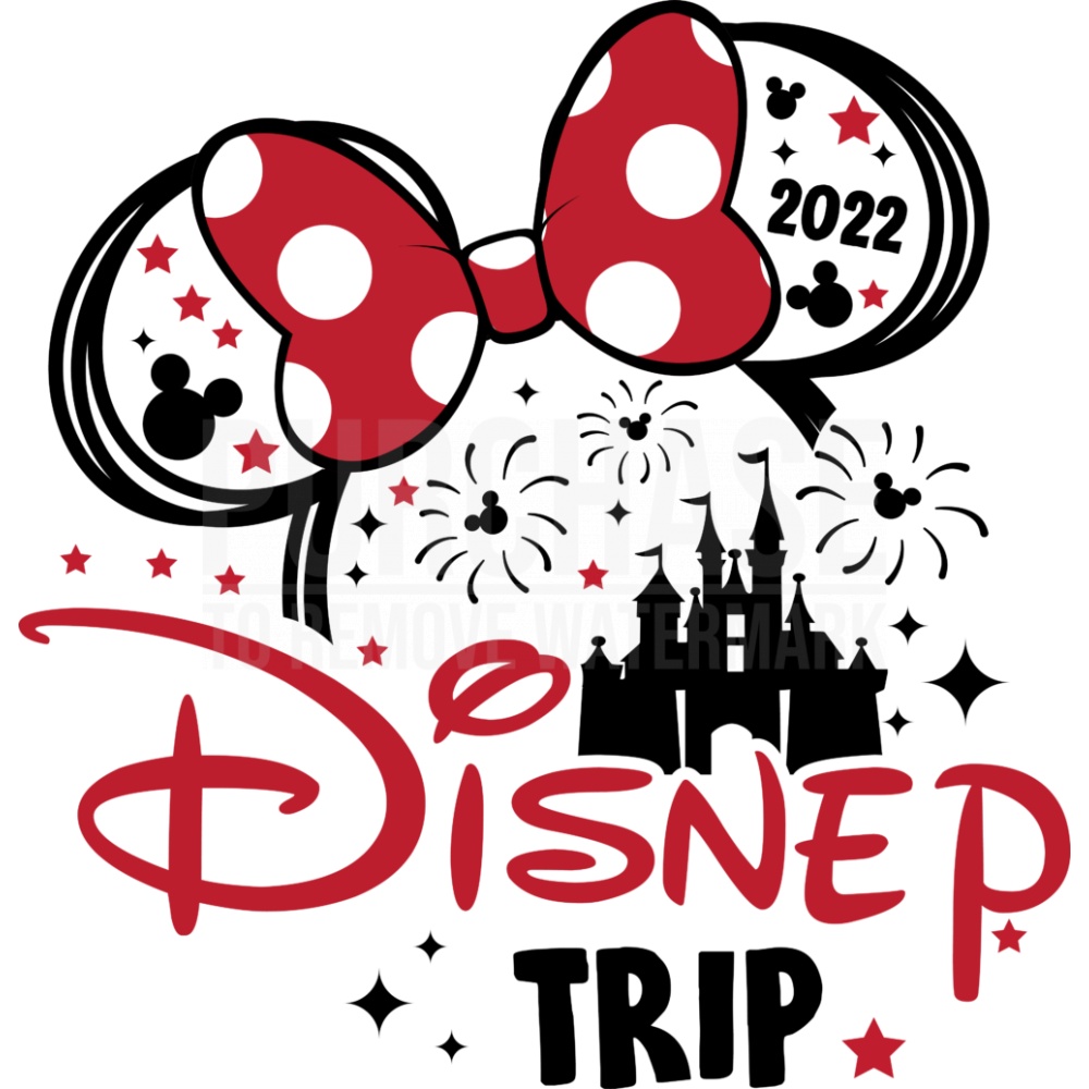 Minnie Mouse Disney Trip Svg, Minnie Trip to Castle Svg
