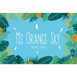 Ms Orange Sky Font 4