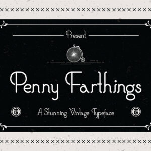 Penny Farthings Font