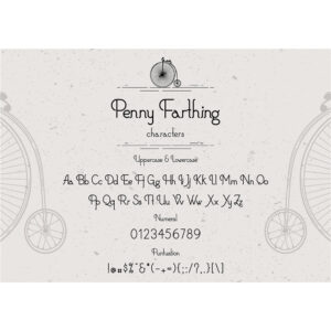 Penny Farthings Font 5