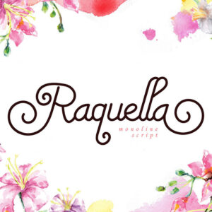 Raquella Monoline Script Font