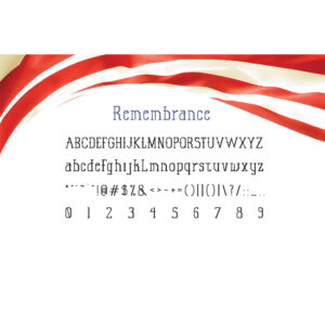 Remembrance Font 2