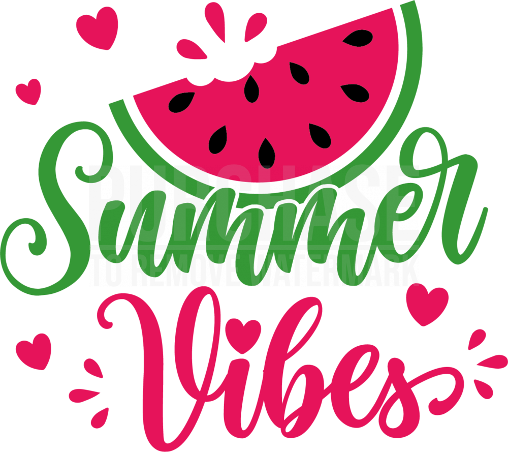 Summer Vibes Svg • Juicy Watermelon Cutting File 6179