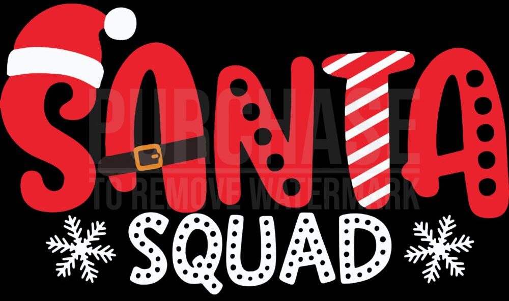 Santa Squad SVG, Christmas SVG