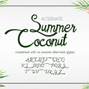 Summer Coconut Font 5