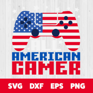 all american gamer svg american video game 4th of july t shirt design svg