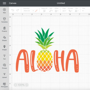 aloha svg pineapple summer t shirt svg design 1