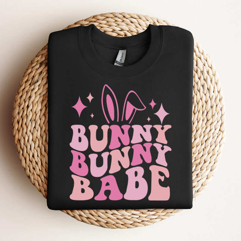 bunny bunny babe svg easter rabbit ears t shirt design svg cut files cricut 2