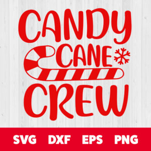 candy cane crew svg christmas svg