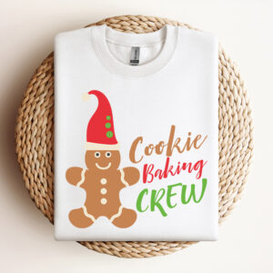 cookie baking crew svg christmas gingerbread design svg cut files 2