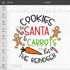 cookies for santa and carrots for the reindeer svg christmas plate svg 1