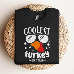 coolest turkey in town svg turkey with glasses t shirt design svg cut files 2