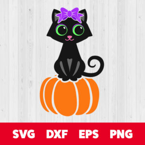 cute black cat svg halloween cat girl monogram t shirt svg cut files