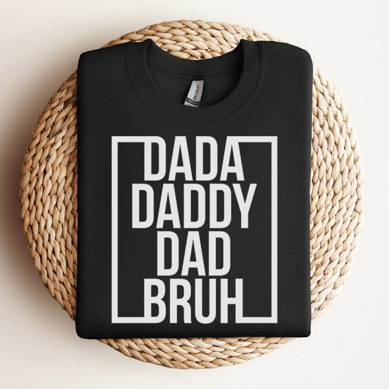 dada daddy dad bruh svg fathers day t shirt digital designs svg cut files cricut 2