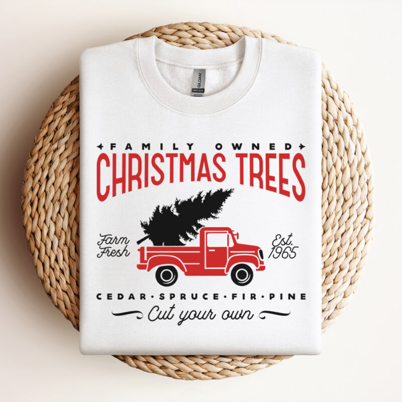 family owned christmas trees farm svg vintage home decor svg 2