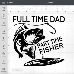 full time dad svg part time fisher svg fathers day svg 1