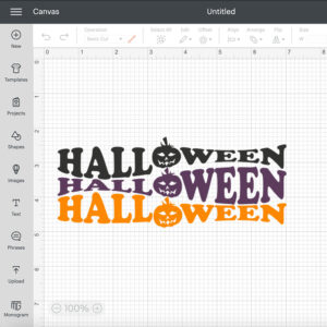 halloween svg wavy stacked letters svg design for cricut 1