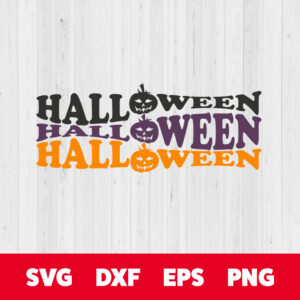 halloween svg wavy stacked letters svg design for cricut