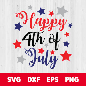 happy 4th of july patriotic svg