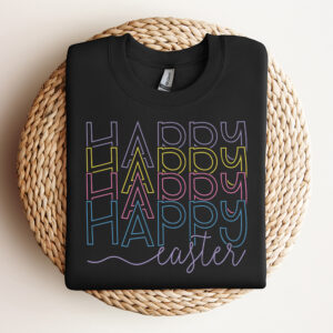 happy easter svg easter bunny family t shirt stacked design svg cut files 2