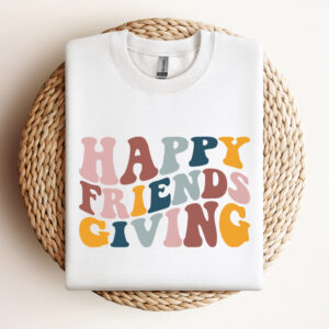 happy friends giving svg thanksgiving t shirt retro style svg cut files 2