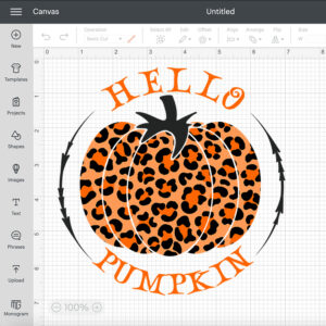 hello pumpkin leopard svg thanksgiving animal print design svg files 1