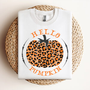 hello pumpkin leopard svg thanksgiving animal print design svg files 2