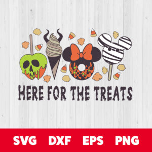 here for the treats svg mickey mouse snacks svg halloween treats svg