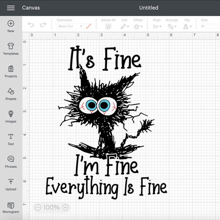 its fine im fine everything is fine funny cat svg 1