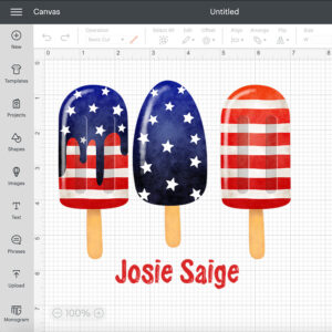 josie saige ice cream png sublimation 4th of july png sublimation 1
