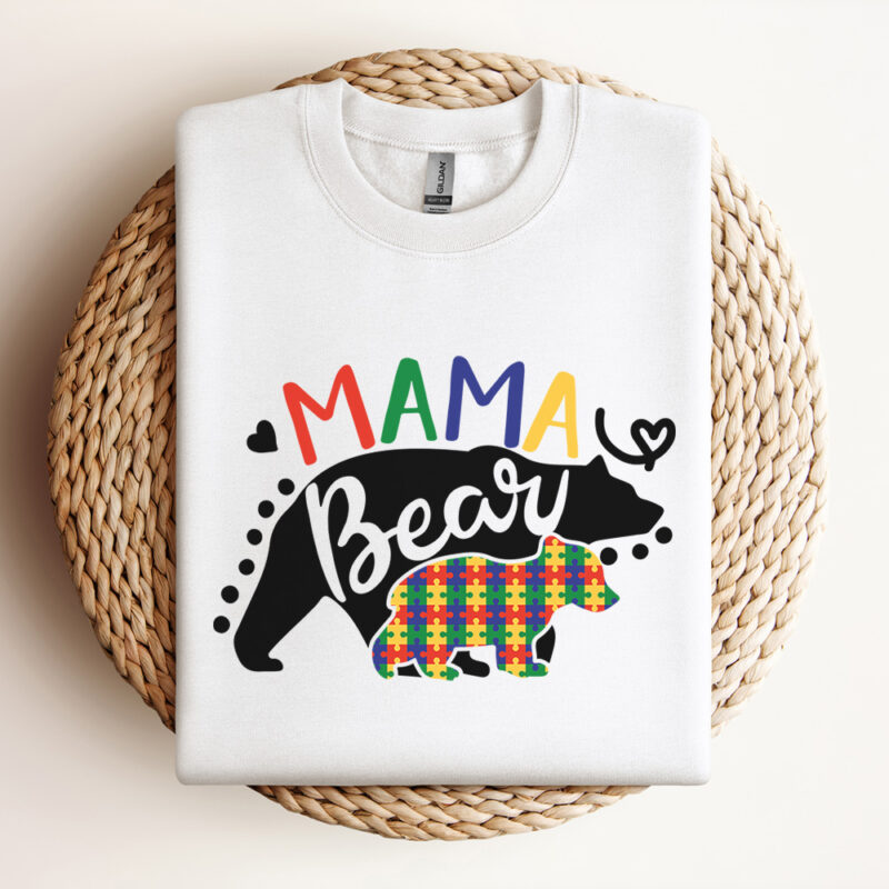 mama bear autism svg autism awareness t shirt design cricut svg cut file 2