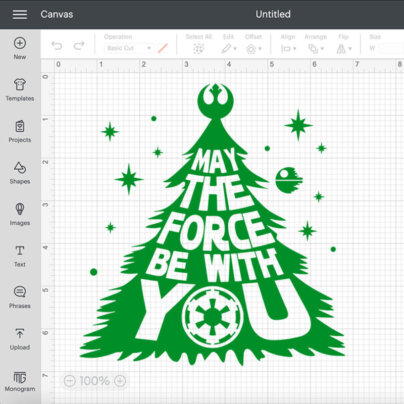 may the force be with you svg christmas tree svg 1