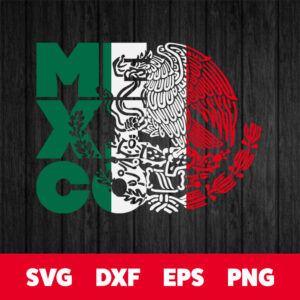 mexico eagle flag svg coat of arms t shirt design svg cut files cricut silhouette
