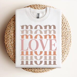 mom love svg mother t shirt stacked design for cricut 2