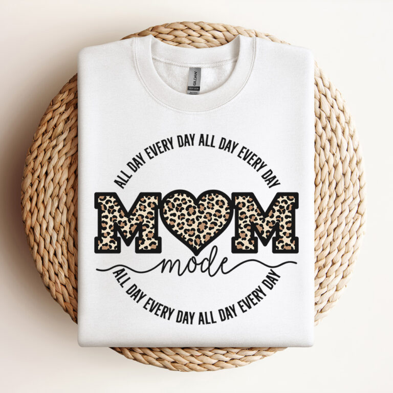 mom mode all day everyday svg happy mothers day t shirt leopard design svg 2