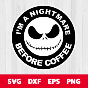 nightmare before coffee svg halloween svg